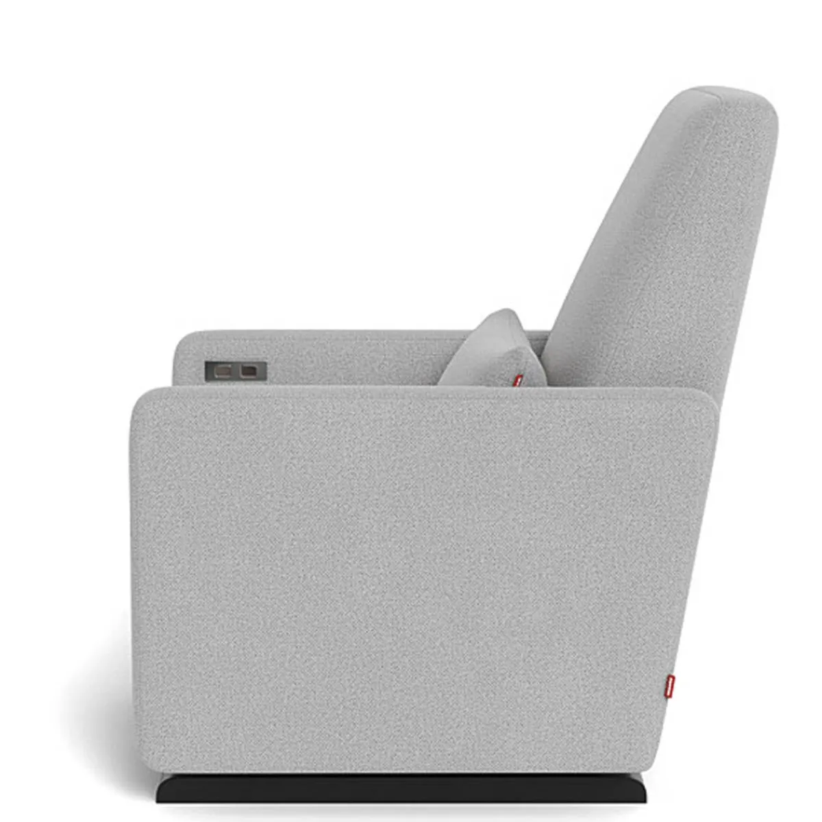 Gliders|Motorized Gliders-Monte Design Grano Glider Motorized Recliner - Fabric with Espresso Base