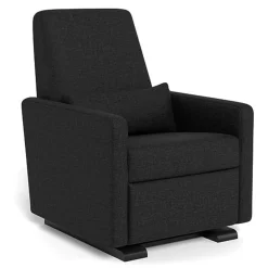 Gliders|Motorized Gliders-Monte Design Grano Glider Motorized Recliner - Fabric with Espresso Base