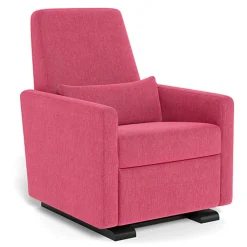 Gliders|Motorized Gliders-Monte Design Grano Glider Motorized Recliner - Fabric with Espresso Base