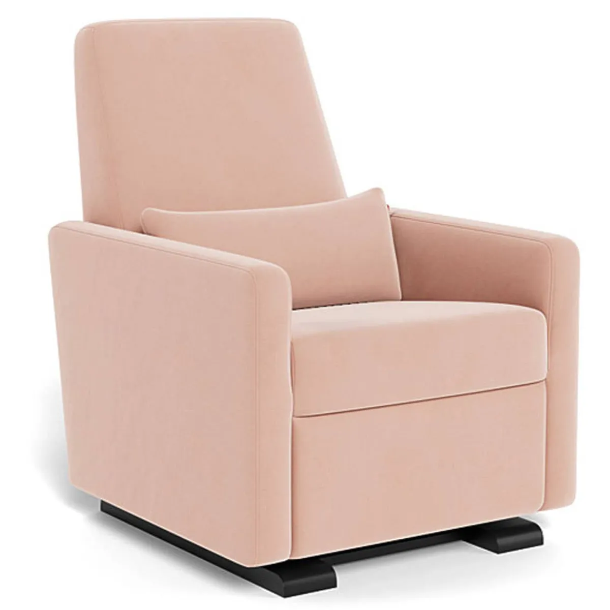 Gliders|Motorized Gliders-Monte Design Grano Glider Motorized Recliner - Fabric with Espresso Base