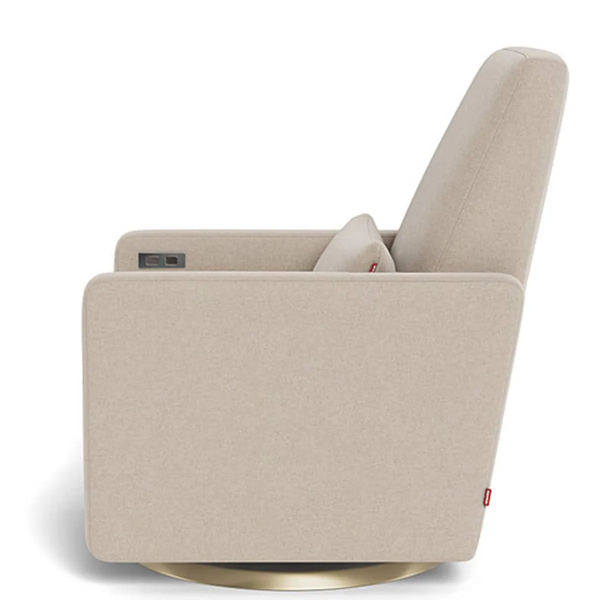 Gliders|Motorized Gliders-Monte Design Grano Glider Motorized Swivel Recliner - Wool Fabric