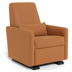 Gliders-Monte Design Grano Glider Recliner - Enviroleather with Espresso Base