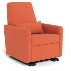 Gliders-Monte Design Grano Glider Recliner - European Fabric with Espresso Base