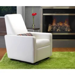 Gliders-Monte Design Grano Glider Recliner - Fabric with Espresso Base