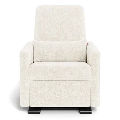 Gliders-Monte Design Grano Glider Recliner - Faux Sheepskin with Espresso Base