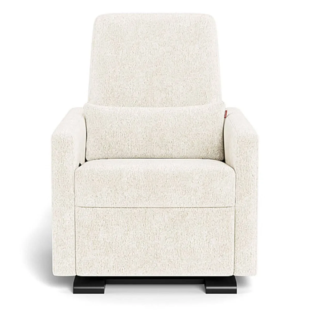 Gliders-Monte Design Grano Glider Recliner - Faux Sheepskin with Espresso Base