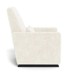 Gliders-Monte Design Grano Glider Recliner - Faux Sheepskin with Espresso Base