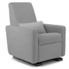 Gliders-Monte Design Grano Glider Recliner - Wool Fabric with Espresso Base