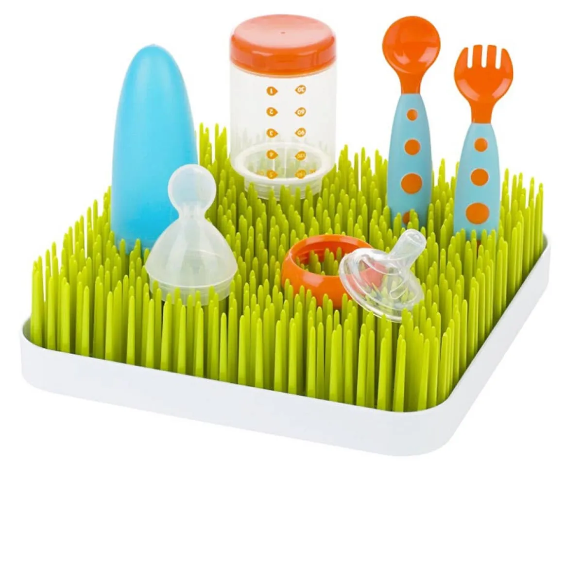 Bottle Brushes + Drying Racks-Boon Inc. Grass