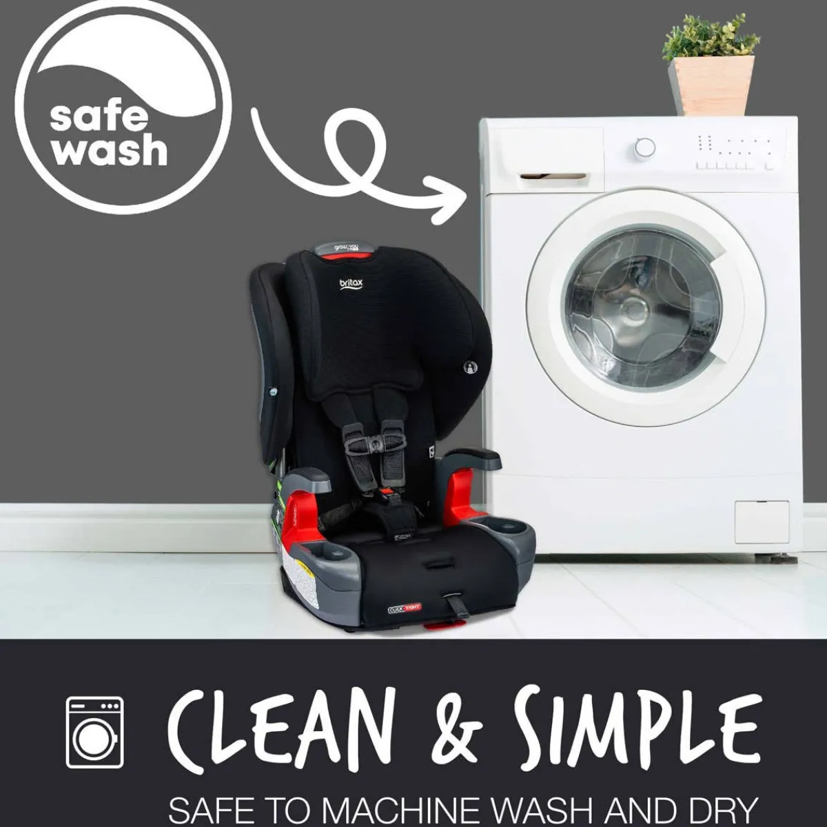 Car Seat Bases|High-Back Booster Seats-Britax Grow With You ClickTight