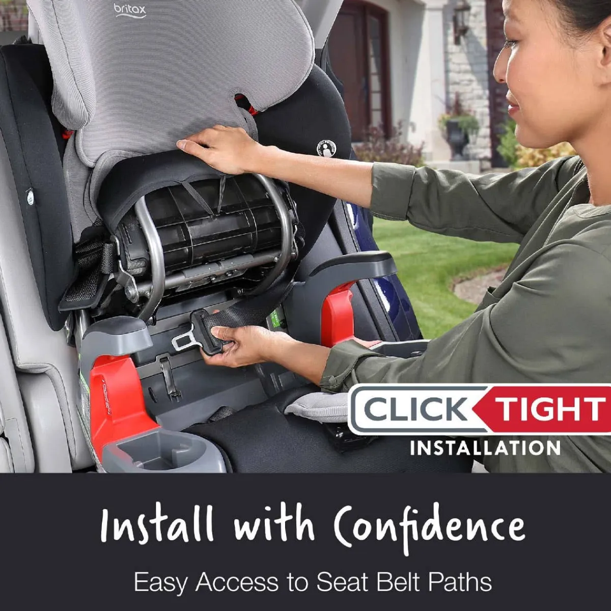 Car Seat Bases|High-Back Booster Seats-Britax Grow With You ClickTight