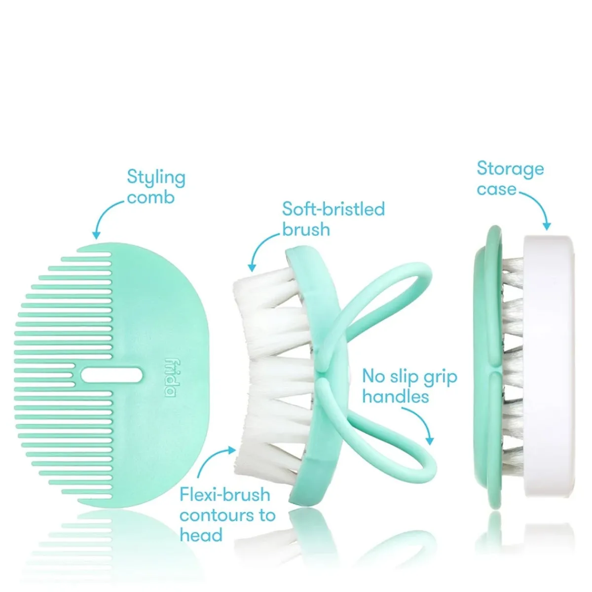 Baby Brushes + Combs-Fridababy Hairbrush & Comb Set