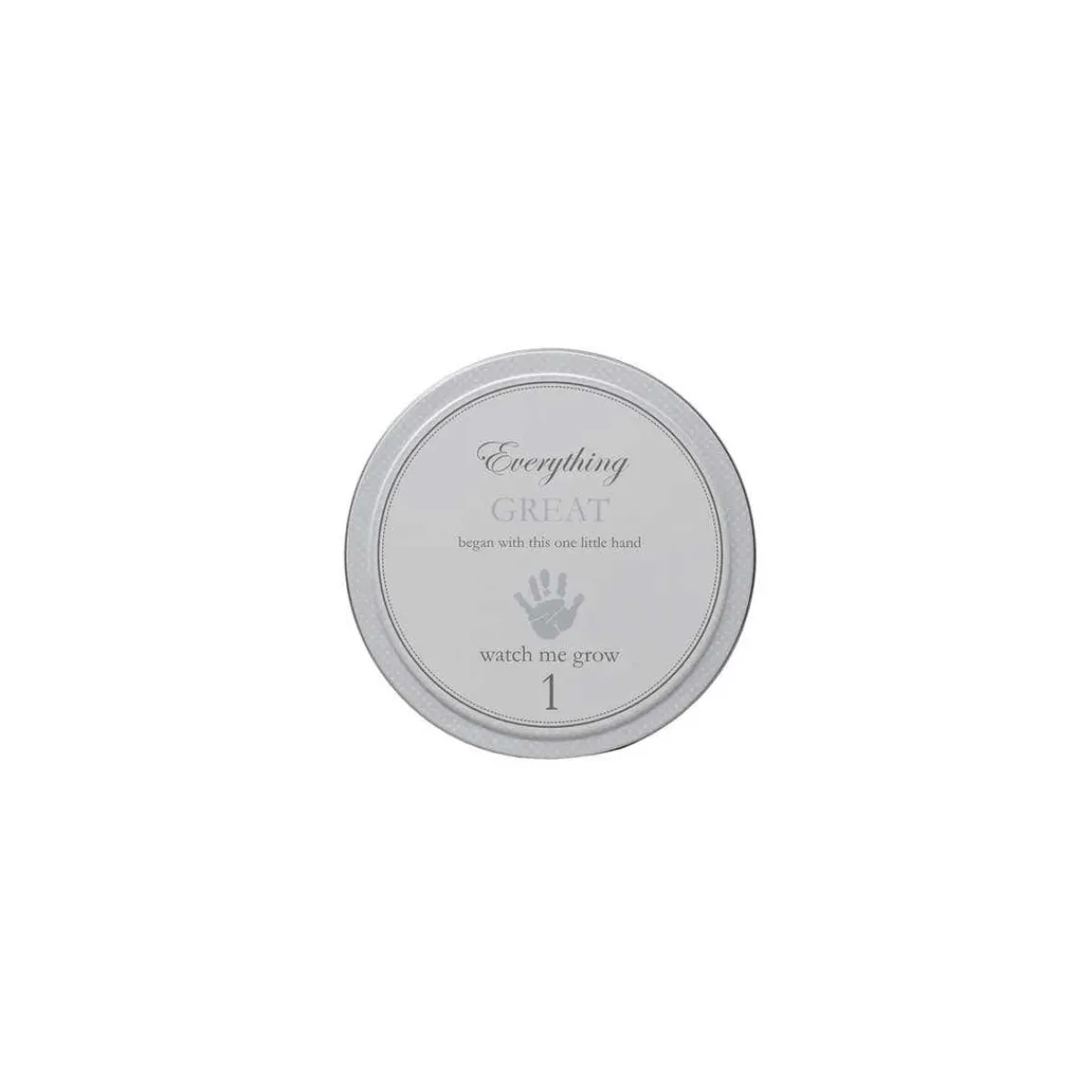 Decorative Objects-Child To Cherish Handprints Tower of Time Gray