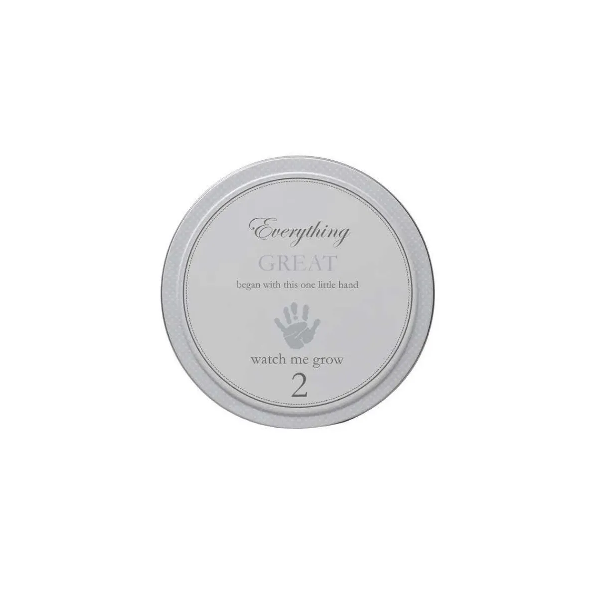Decorative Objects-Child To Cherish Handprints Tower of Time Gray