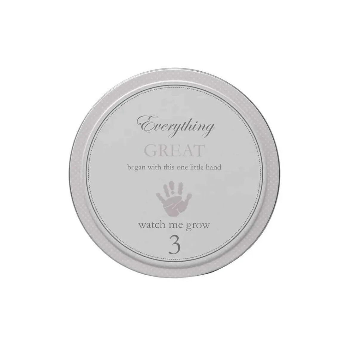 Decorative Objects-Child To Cherish Handprints Tower of Time Gray