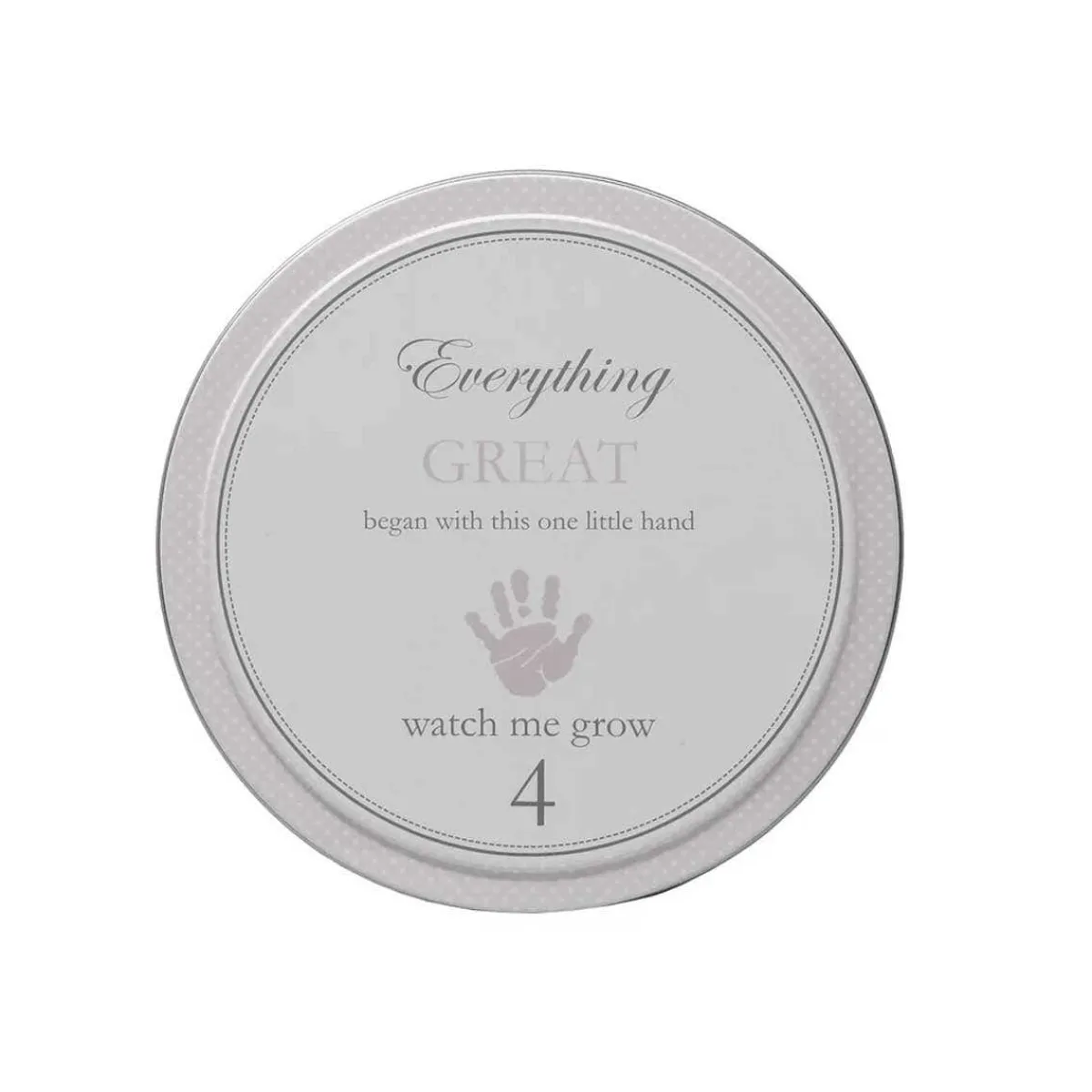 Decorative Objects-Child To Cherish Handprints Tower of Time Gray