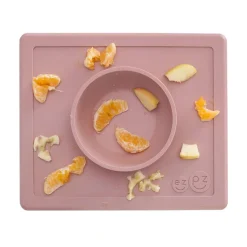 Grip + Suction Dishes|Kids Plates + Bowls-Ez Pz Happy Bowl (Nordic Collection)