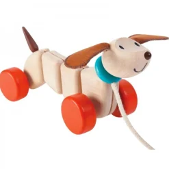 Wooden Toys|Pull Toys-Plantoys Happy Puppy