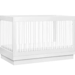 Convertible Cribs-Babyletto Harlow 3-in-1 Acrylic Crib
