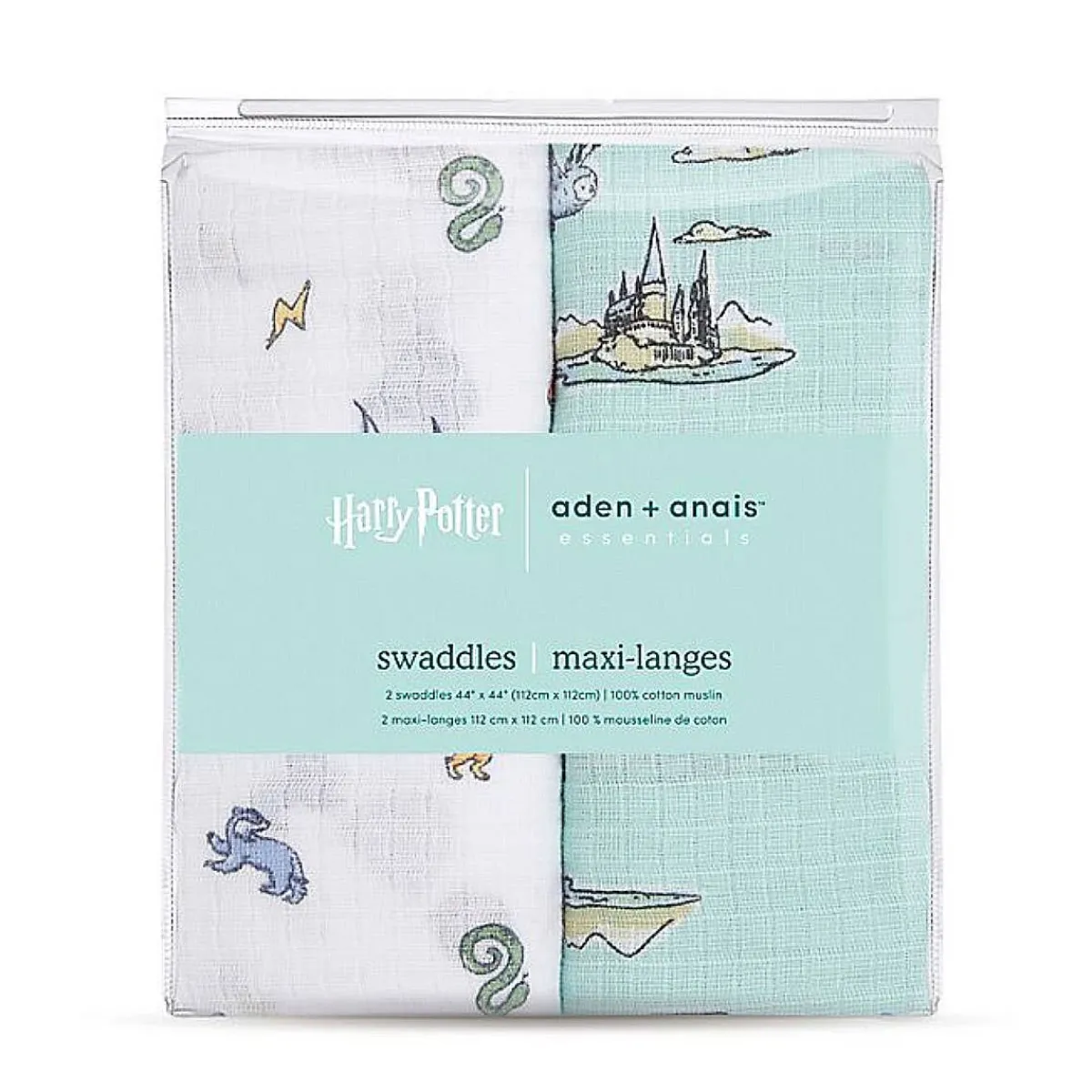 Blankets|Sleep Sacks + Wraps-aden + anais essentials Harry Potter Hogwarts Swaddle (2 Pack)