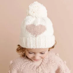 Winter Hats-Blueberry Hill Heart Hat Blush