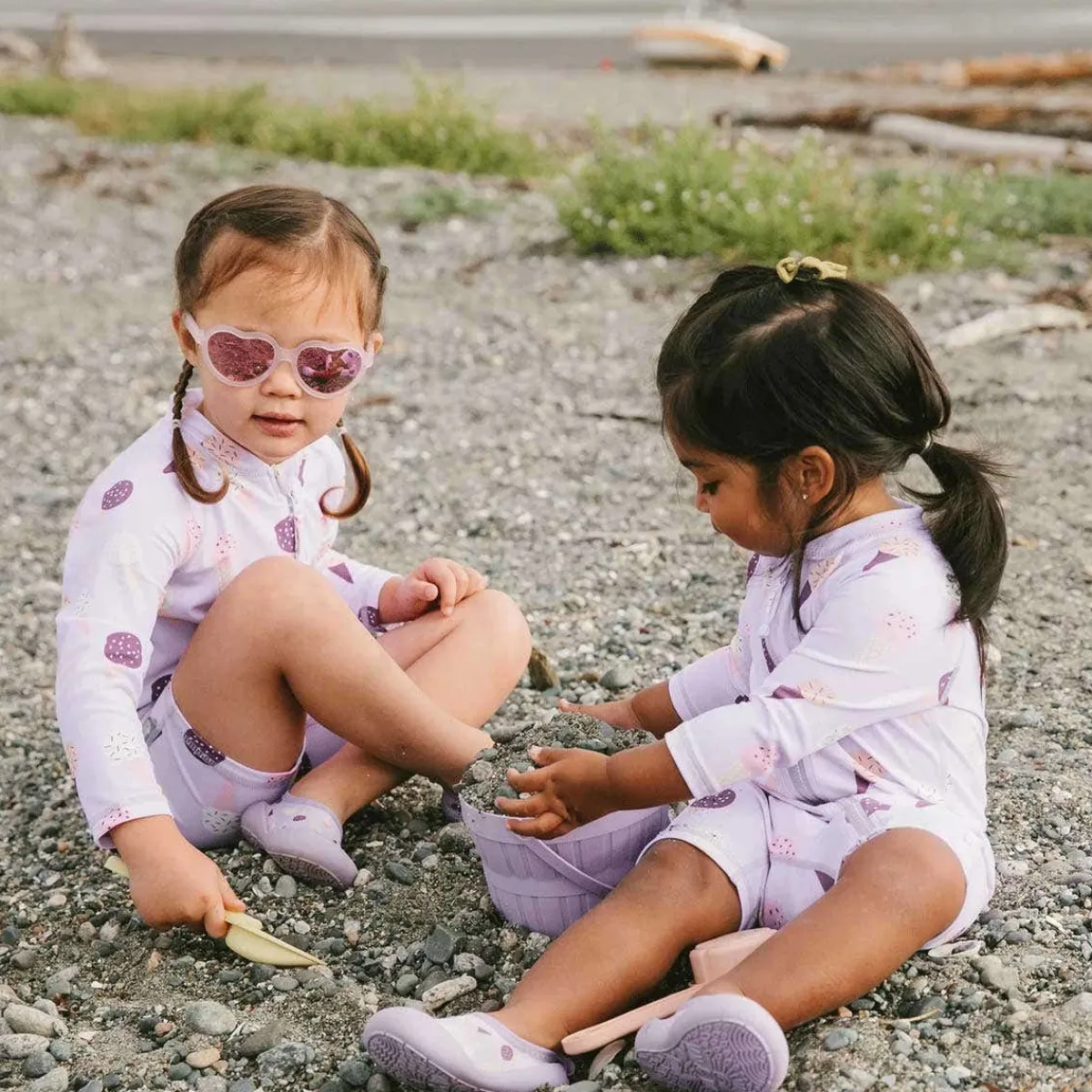 Sunglasses-Jan & Jul Heart Polarized Kids Sunglasses