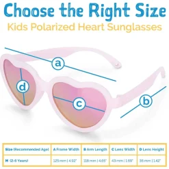 Sunglasses-Jan & Jul Heart Polarized Kids Sunglasses
