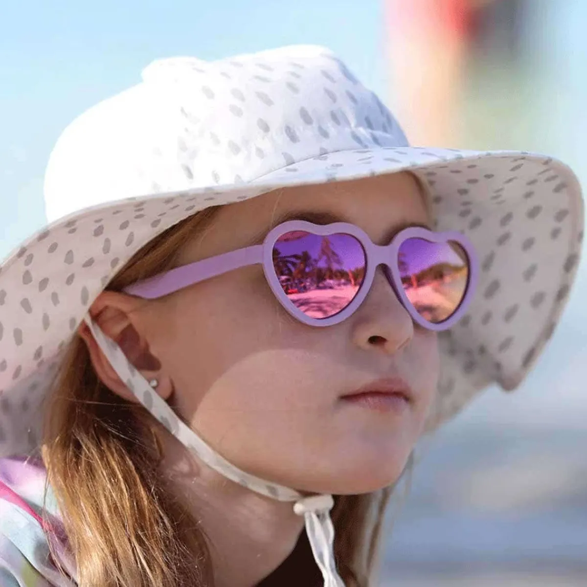 Sunglasses-Jan & Jul Heart Polarized Kids Sunglasses