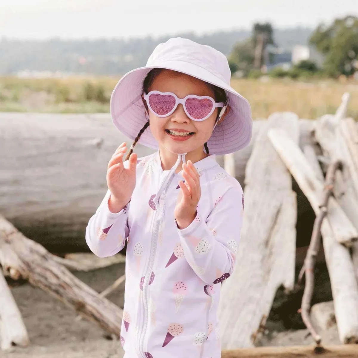 Sunglasses-Jan & Jul Heart Polarized Kids Sunglasses