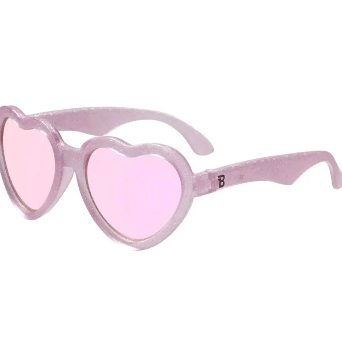 Sunglasses-Babiators Heart Sunglasses (Limited Edition) - Pink Glitter