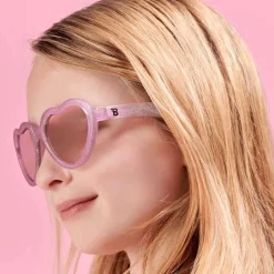 Sunglasses-Babiators Heart Sunglasses (Limited Edition) - Pink Glitter
