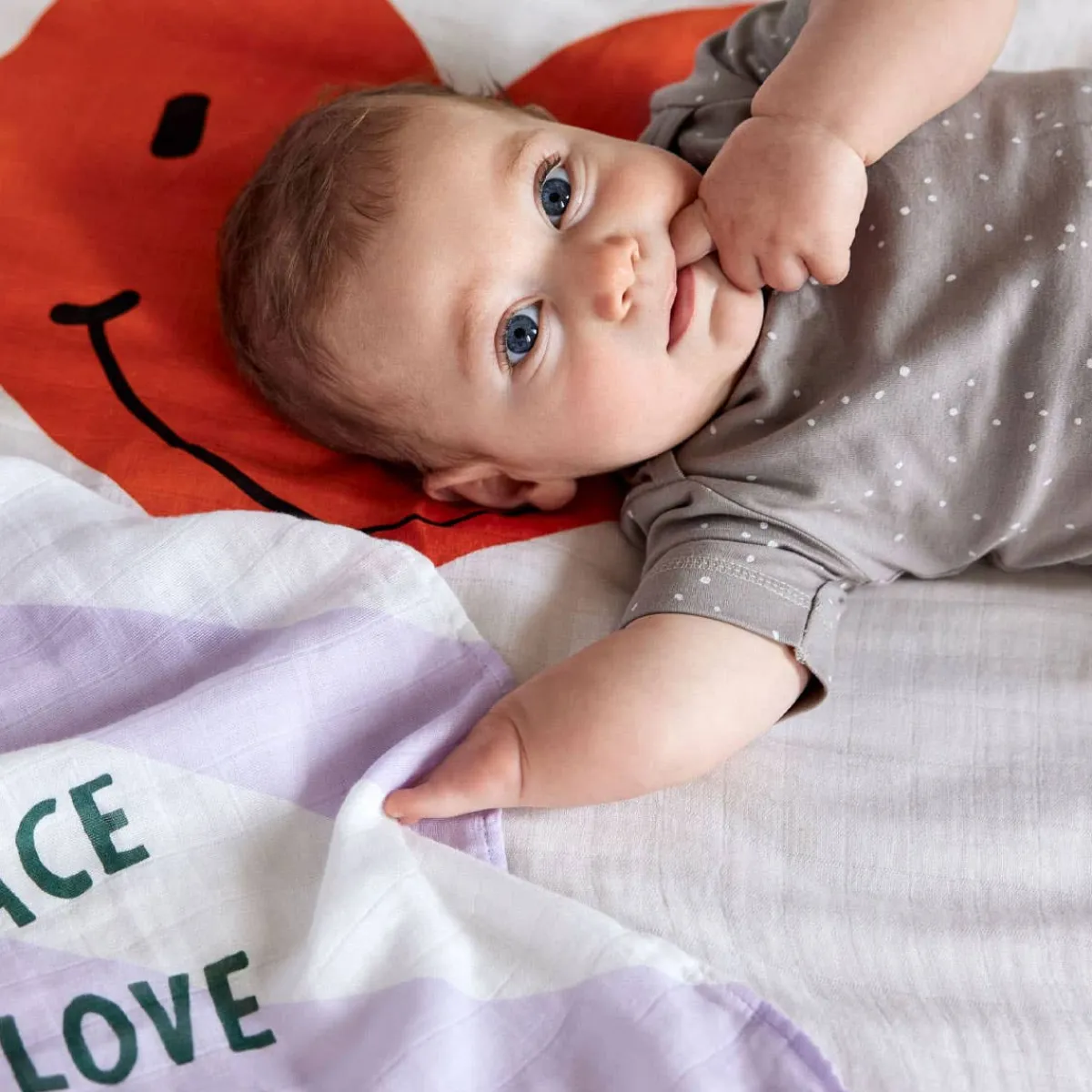 Blankets|Sleep Sacks + Wraps-Lassig Heavenly Soft Swaddle (120x120cm) 2 Pack