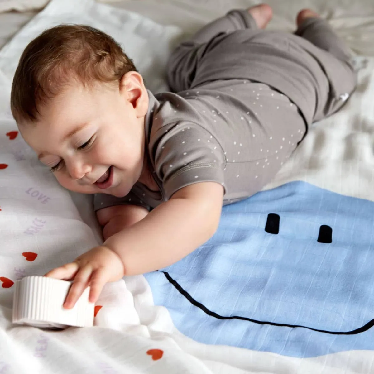 Blankets|Sleep Sacks + Wraps-Lassig Heavenly Soft Swaddle (120x120cm) 2 Pack