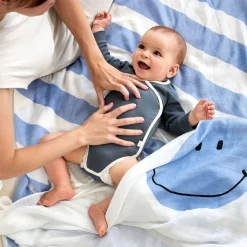 Blankets|Sleep Sacks + Wraps-Lassig Heavenly Soft Swaddle (120x120cm) 2 Pack