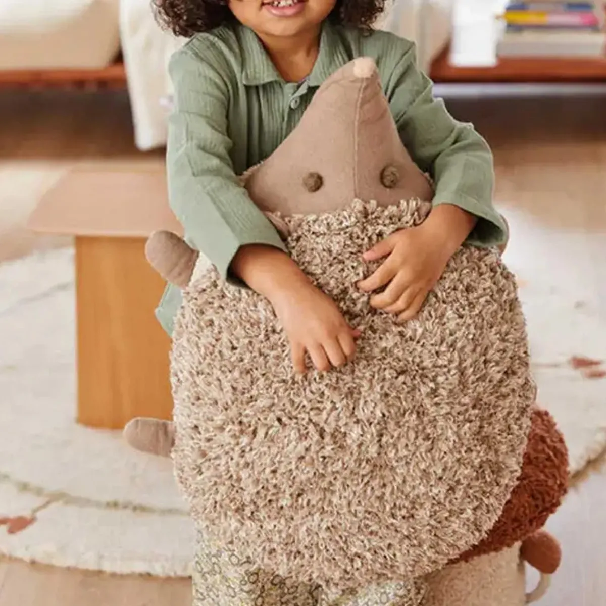 Beanbag Chairs-Lorena Canals Hedgehog Floor Cushion