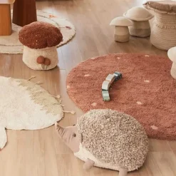 Beanbag Chairs-Lorena Canals Hedgehog Floor Cushion