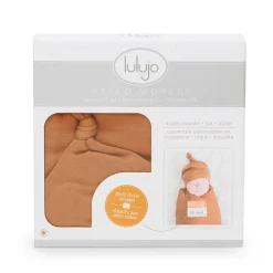 Blankets-Lulujo Hello World Blanket & Knotted Hat