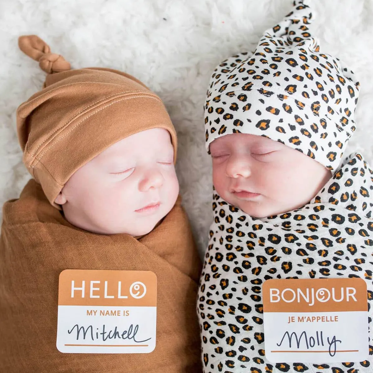 Blankets-Lulujo Hello World Blanket & Knotted Hat
