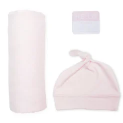 Blankets-Lulujo Hello World Blanket & Knotted Hat