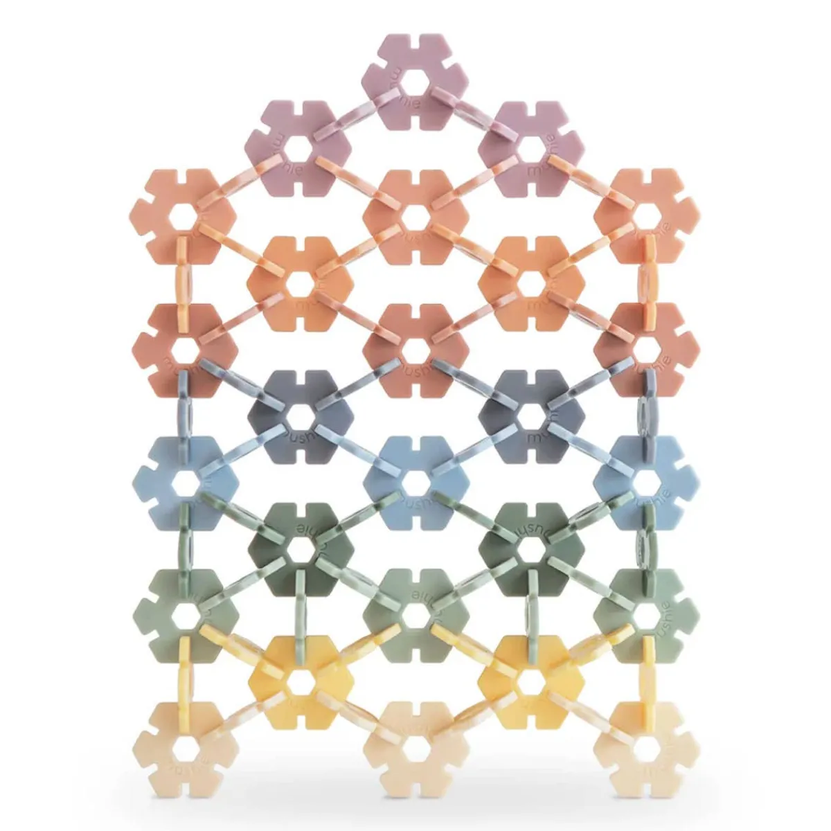 Puzzles|Play + Learn Toys-Mushie HEX Connect Building Toy Set