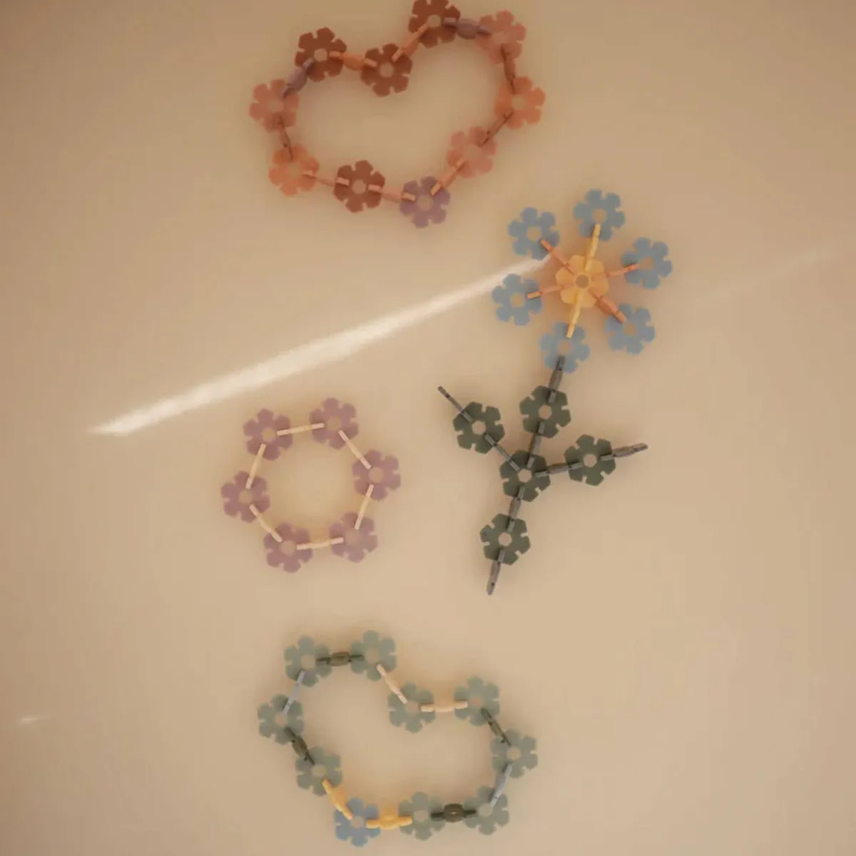Puzzles|Play + Learn Toys-Mushie HEX Connect Building Toy Set