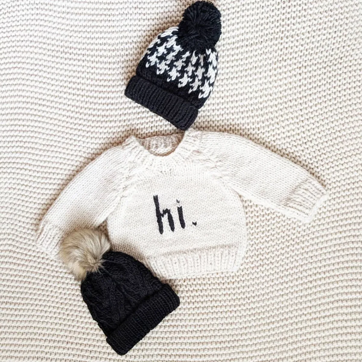 Sweaters + Jackets-Huggalugs hi. Crew Neck Sweater