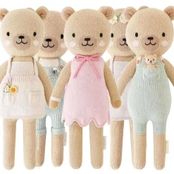 Plush Animals|Knit Animals-cuddle + kind Honey Bear Big Knit Doll