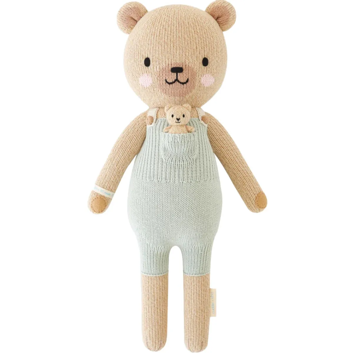 Plush Animals|Knit Animals-cuddle + kind Honey Bear Big Knit Doll