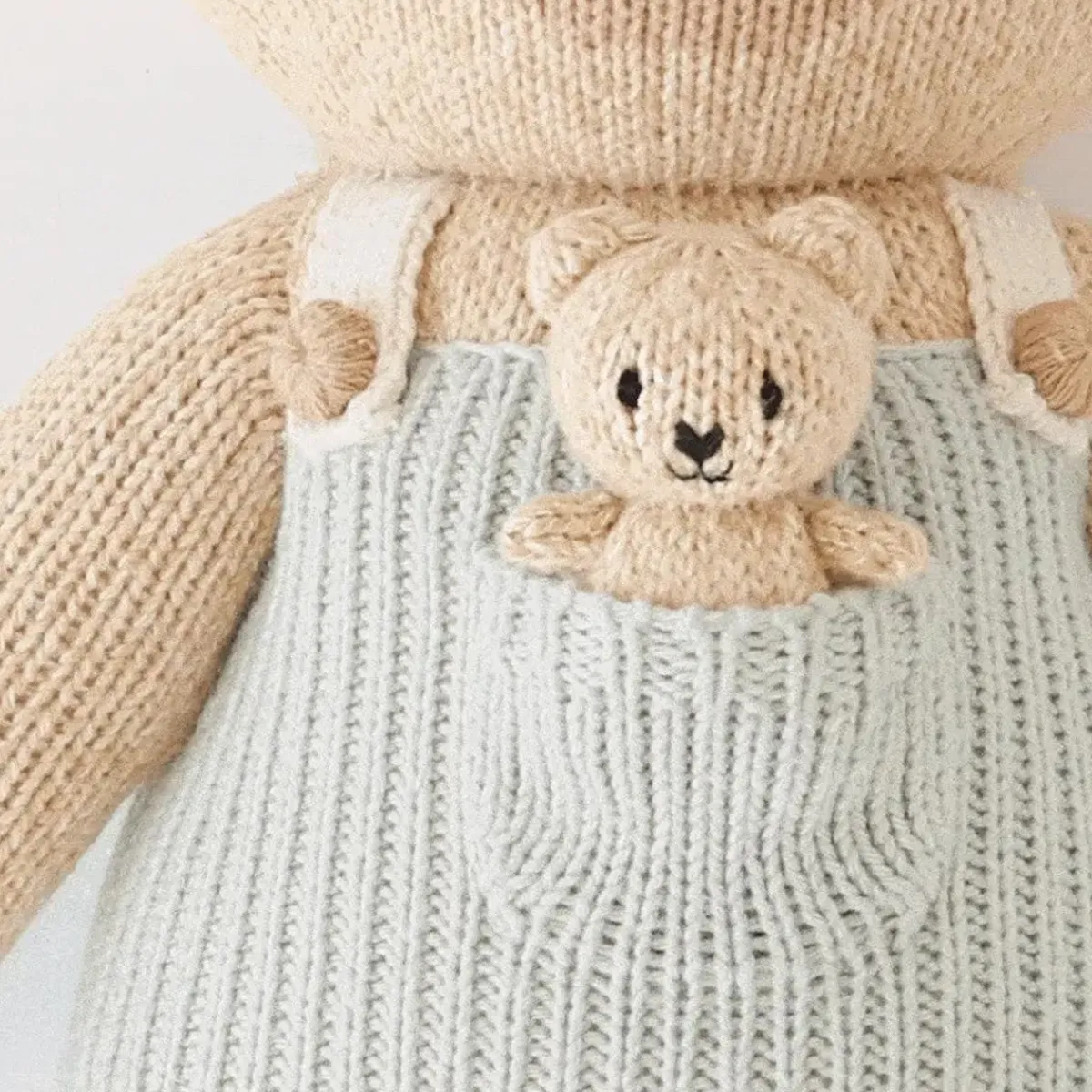 Plush Animals|Knit Animals-cuddle + kind Honey Bear Big Knit Doll