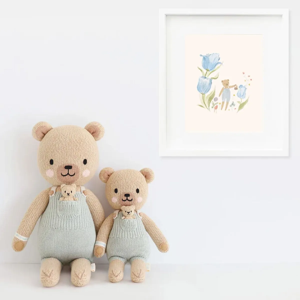 Plush Animals|Knit Animals-cuddle + kind Honey Bear Big Knit Doll