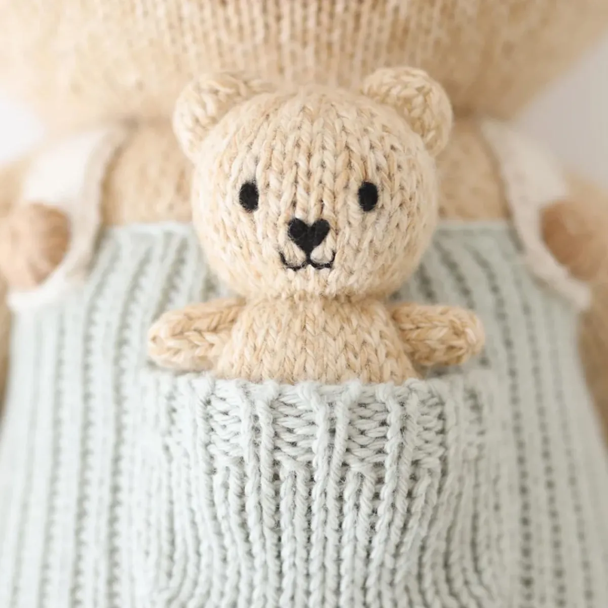 Plush Animals|Knit Animals-cuddle + kind Honey Bear Mini Knit Doll