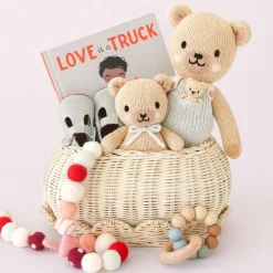 Plush Animals|Knit Animals-cuddle + kind Honey Bear Mini Knit Doll