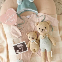 Plush Animals|Knit Animals-cuddle + kind Honey Bear Mini Knit Doll