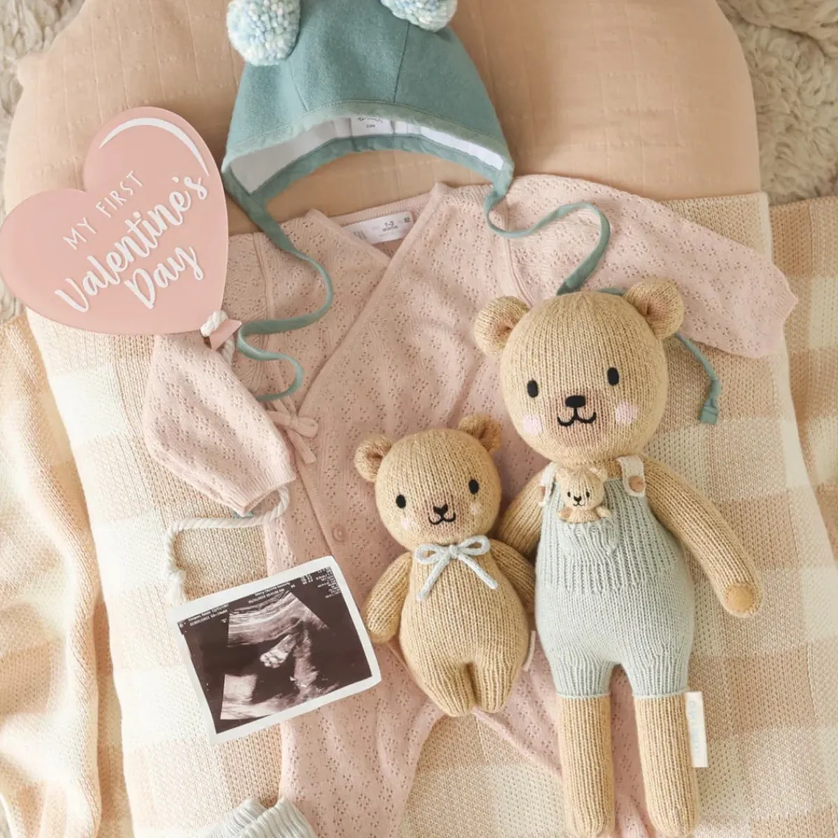 Plush Animals|Knit Animals-cuddle + kind Honey Bear Mini Knit Doll